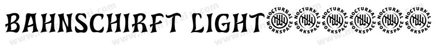 Bahnschirft light字体转换
